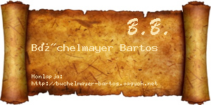 Büchelmayer Bartos névjegykártya